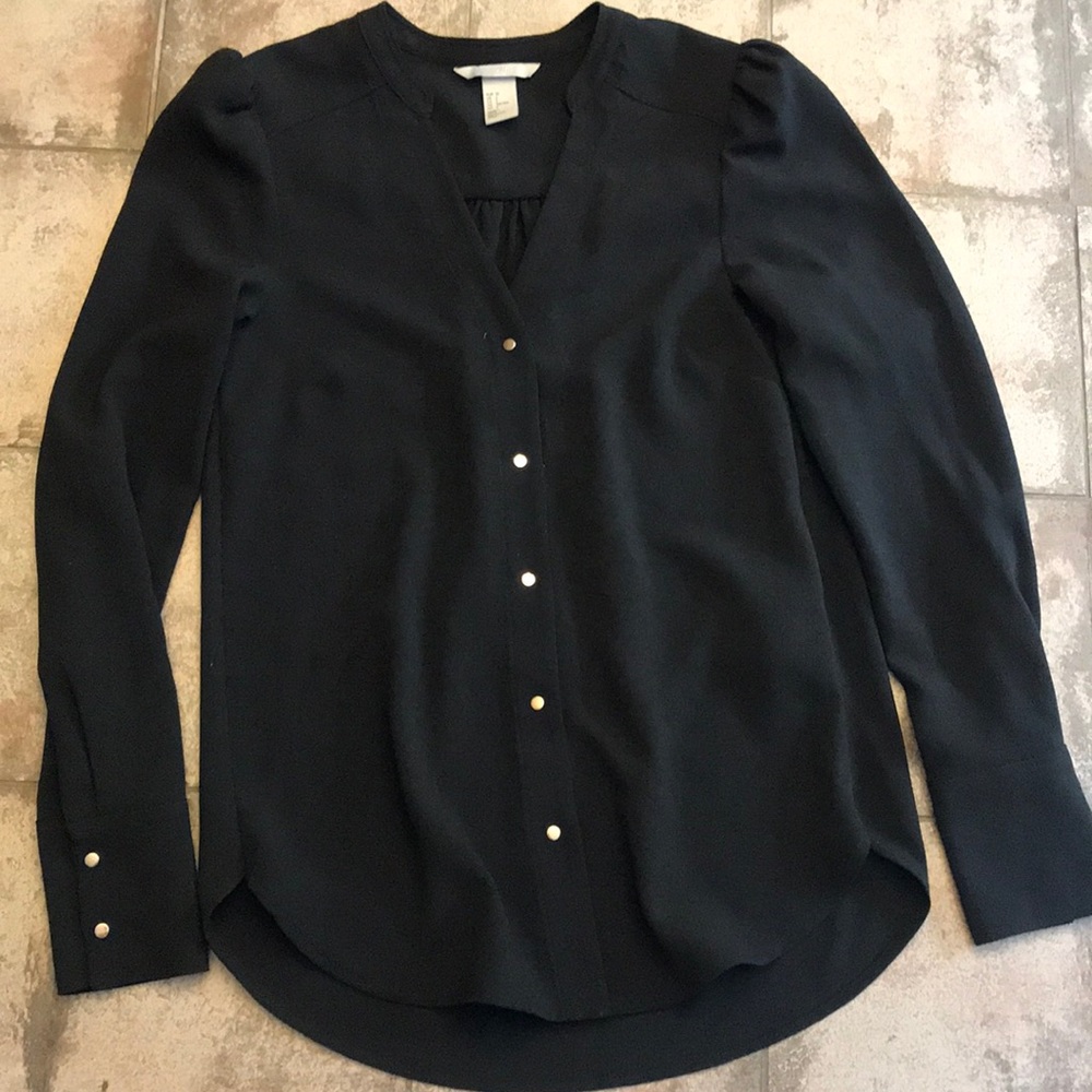 Black button up dress shirt